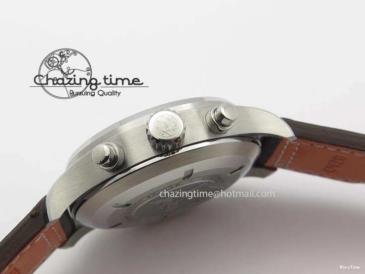 MIROTIME 1220 HighQuality Pilot Chrono 377714 “Le Petit Prince” ZF Best Edition Blue Dial On Brown Leather Strap A 7309